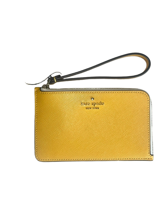 kate spade Handbags - kate spade Lucy Bi-color corner zip Yellow Saffiano Wristlet Clutch